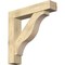 Ekena Millwork Funston Block Rough Sawn Bracket w/ Offset Brace, Douglas Fir, 8"W x 40"D x 40"H BKT0806X40X40FST05RDF - alternate 1